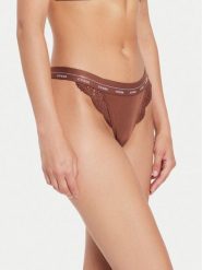 Guess Figi brazylijskie Jane O4YE00 PZ01C Brązowy. Brązowe majtki damskie Guess, z syntetyku. Za 59.99 zł.