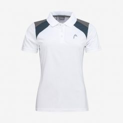 Koszulka polo damska CLUB 22 Tech. Białe koszulki sportowe damskie Head, m, bez wzorów, z poliesteru, bez ramiączek, tenisowe. Za 241.00 zł.