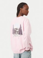 Roxy Bluza Cross Your Mind ERJFT05113 Różowy Regular Fit. Czerwone bluzy damskie Roxy, s, bez wzorów, z bawełny, bez ramiączek, bez kaptura. Za 259.99 zł.