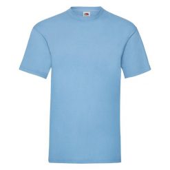T-shirt Fruit Of The Loom Valueweight Adult Blue Cielo. Białe t-shirty damskie fruit of the loom, bez wzorów, z bawełny, sportowe, bez kołnierzyka, bez ramiączek. Za 150.99 zł.