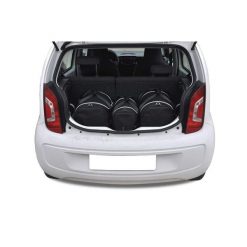 Torby Do Bagażnika Vw Up! 2011-2023 3Szt Kjust. Czarne torby podróżne damskie KJUST, bez wzorów. Za 690.00 zł.