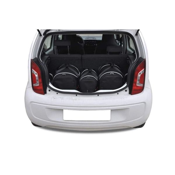Torby Do Bagażnika Vw Up! 2011-2023 3Szt Kjust. Czarne torby podróżne damskie KJUST, bez wzorów. Za 690.00 zł.
