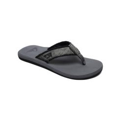 Klapki japonki męskie Quiksilver Monkey. Szare klapki męskie Quiksilver, bez wzorów, z tkaniny, bez zapięcia. Za 114.99 zł.