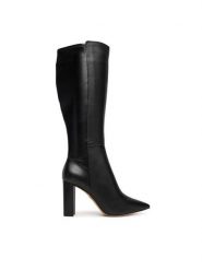 Aldo Kozaki Electro 13863039 Czarny. Czarne kozaki damskie Aldo, bez wzorów, ze skóry, bez obcasa, na słupku, bez zapięcia. Za 719.99 zł.