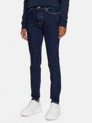 Guess Jeans Jeansy W4YA92 D5CB1 Granatowy Skinny Fit. Niebieskie jeansy damskie Guess Jeans, z aplikacjami, z bawełny. Za 319.99 zł.