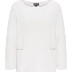 Sweter w kolorze białym. Białe swetry nierozpinane damskie Broadway NYC, s, bez wzorów, z bawełny, bez kołnierzyka, bez ramiączek. W wyprzedaży za 97.95 zł.