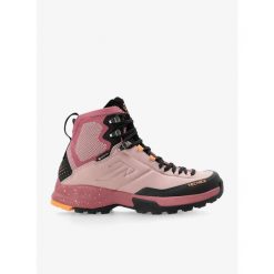 Buty turystyczne damskie Tecnica Forge Hike Mid GTX. Czerwone obuwie trekkingowe damskie TECNICA, bez zapięcia. Za 512.78 zł.