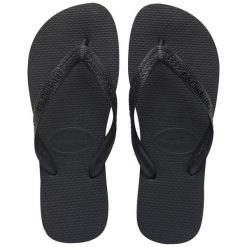 Sandały Havaianas Basic Top Czarny. Czarne sandały męskie Havaianas, na lato, bez wzorów, z gumy, eleganckie, bez zapięcia. Za 75.00 zł.
