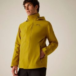 Męska Kurtka Wodoodporna Matt II. Żółte kurtki męskie Regatta, m, bez wzorów, z materiału, z kapturem. Za 247.99 zł.