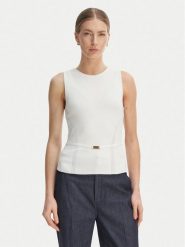 Marciano Guess Bluzka G6GR23 Z0760 Kremowy Regular Fit. Białe bluzki damskie Marciano Guess, xs, z aplikacjami, z syntetyku, bez kołnierzyka, bez ramiączek. Za 266.99 zł.