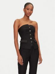 Marciano Guess Top 5GGH077300A Czarny. Czarne topy damskie Marciano Guess, z aplikacjami, z syntetyku, bez kołnierzyka, bez ramiączek. Za 759.99 zł.