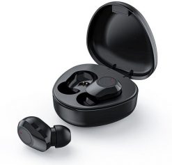 Słuchawki bezprzewodowe bluetooth TWS + stacja dokująca M9 czarne. Czarne słuchawki bezprzewodowe OEM. Za 37.47 zł.