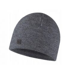 Czapka z wełny merino o strukturze polaru. Szare czapki damskie Buff, bez wzorów, z polaru, sportowe. Za 169.90 zł.