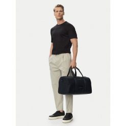 Torba weekendowa Tommy Hilfiger. Czarne torby podróżne damskie Tommy Hilfiger, bez wzorów. Za 649.99 zł.