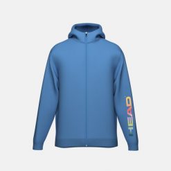 RALLY Junior Bluza na Zamek. Niebieskie bluzy damskie Head, m, bez wzorów, z bawełny, młodzieżowe, bez ramiączek, bez kaptura. Za 260.00 zł.