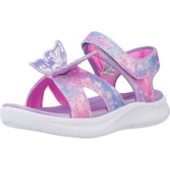 Sandały SKECHERS JUMPSTERS SANDAL Fioletowy. Fioletowe sandały damskie Skechers, bez wzorów, z syntetyku, bez obcasa, bez zapięcia. Za 188.99 zł.