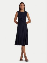 LAUREN RALPH LAUREN Sukienka codzienna 250872090004 Granatowy Regular Fit. Niebieskie sukienki damskie Lauren Ralph Lauren, na co dzień, bez wzorów, z syntetyku, bez kołnierzyka, bez ramiączek, proste. Za 519.99 zł.