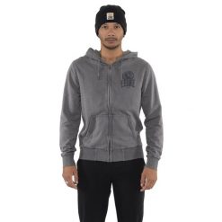 Bluza z bawełna z kaptur na co dzień na siłownię. Szare bluzy męskie LEONE 1947 APPAREL, bez wzorów, z bawełny, bez kaptura, na fitness i siłownię. W wyprzedaży za 169.09 zł.