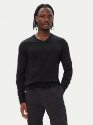 BOSS Sweter H-Melba-L 50571907 Czarny Regular Fit. Czarne swetry męskie Boss, l, bez wzorów, z wełny, bez kołnierzyka, bez ramiączek. Za 679.99 zł.