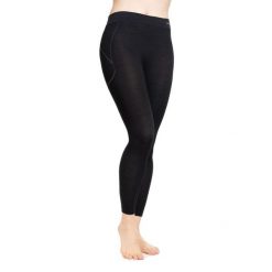 Legginsy wełniane z długą nogawką damskie Brubeck ACTIVE WOOL. Czarne legginsy damskie Brubeck, bez wzorów, z elastanu. Za 149.99 zł.