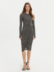 NORMA KAMALI Sukienka codzienna KK3243PLD25657 Szary Slim Fit. Szare sukienki damskie Norma Kamali, na co dzień, s, bez wzorów, z syntetyku, bez kołnierzyka, bez ramiączek, proste. Za 1,099.00 zł.