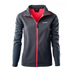 Kurtka Damska Lucari Soft Shell. Czerwone kurtki sportowe damskie Hi-tec, l, bez wzorów, z softshellu, bez ramiączek, bez kaptura, trekkingowe. Za 190.99 zł.