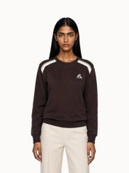 Bluza damska Le Coq Sportif Heritage. Brązowe bluzy damskie le coq sportif, l, bez wzorów, z materiału, eleganckie, bez ramiączek, bez kaptura. Za 311.50 zł.