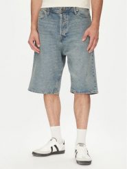 Jack & Jones Szorty jeansowe Iron 12272552 Niebieski Baggy Fit. Niebieskie szorty męskie Jack & Jones, bez wzorów, z bawełny. Za 69.99 zł.