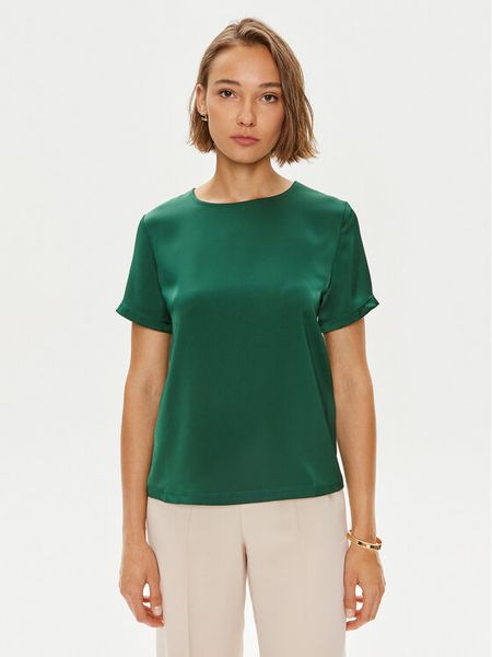 Weekend Max Mara Bluzka Gilbert 2425946051 Zielony Regular Fit. Zielone bluzki damskie Weekend Max Mara, s, bez wzorów, z syntetyku, bez kołnierzyka, bez ramiączek. Za 249.99 zł.