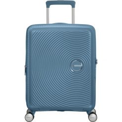 Walizka American Tourister Soundbox 55/20 TSA EXP. Niebieskie walizki męskie American Tourister, bez wzorów, z materiału. Za 718.85 zł.
