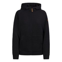 Trespass Lillie - Damska codzienna bluza z kapturem granatowa. Niebieskie bluzy damskie Trespass, z aplikacjami, z tkaniny, sportowe, bez ramiączek, z kapturem. Za 324.99 zł.