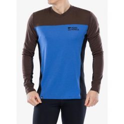 Bluza rowerowa męska Mons Royale Redwood Enduro VLS. Niebieskie bluzy męskie Mons Royale, l, bez wzorów, bez ramiączek, bez kaptura. Za 329.99 zł.
