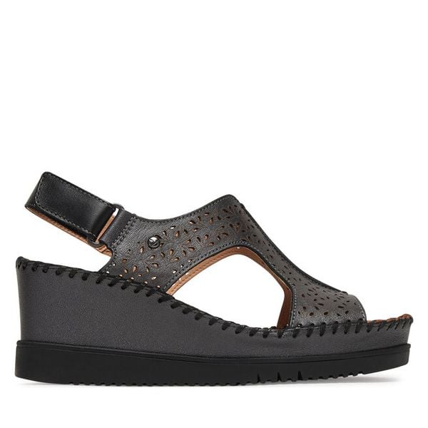 Sandały Pikolinos. Brązowe sandały damskie Pikolinos, bez wzorów, bez obcasa, na koturnie, bez zapięcia. Za 437.99 zł.