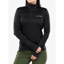 Bluza polarowa damska Vaude Livigno Halfzip II. Czarne bluzy damskie Vaude, na zimę, s, bez wzorów, z polaru, sportowe, bez ramiączek, bez kaptura. Za 209.99 zł.