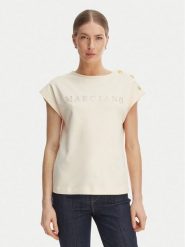 Marciano Guess T-Shirt G6GI04 K3505 Écru Regular Fit. Białe t-shirty damskie Marciano Guess, xxs, z aplikacjami, z bawełny, bez kołnierzyka, bez ramiączek. Za 289.99 zł.