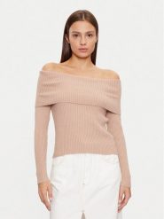 ONLY Sweter Katia 15311830 Beżowy Regular Fit. Brązowe swetry nierozpinane damskie ONLY, l, bez wzorów, z syntetyku, bez kołnierzyka, bez ramiączek. W wyprzedaży za 59.99 zł.