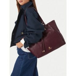 Torebka Beverly Hills Polo Club. Czerwone shopperki damskie Beverly Hills Polo Club, bez wzorów, bez dodatków. Za 279.99 zł.