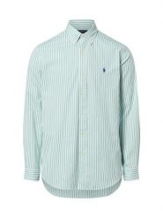 Polo Ralph Lauren Męska koszula casualowa - Custom Fit Mężczyźni Regular Fit Bawełna zielony w paski, M. Zielone koszule męskie Polo Ralph Lauren, m, bez wzorów, z bawełny, klasyczne, bez kołnierzyka, bez ramiączek. Za 689.95 zł.