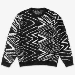 Volcom Sweter Zagner Czarny. Czarne swetry męskie Volcom, bez wzorów, sportowe, bez kołnierzyka, bez ramiączek. Za 380.66 zł.