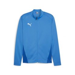 Kurtka z dresu Puma TeamGoal. Niebieskie kurtki męskie Puma, bez wzorów, z dresówki, sportowe, bez kaptura. Za 178.00 zł.