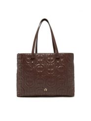 Aigner Torebka 137074 Brązowy. Brązowe shopperki damskie Aigner, bez wzorów, ze skóry, bez dodatków. Za 2,179.00 zł.
