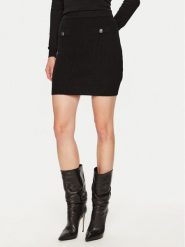 Guess Spódnica mini W4BD64 Z2WX0 Czarny Slim Fit. Czarne spódnice damskie Guess, m, z aplikacjami, z syntetyku, mini. Za 189.99 zł.