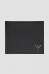 GUESS Czarny męski portfel Mito. Czarne portfele męskie Guess, z aplikacjami. W wyprzedaży za 189.99 zł.