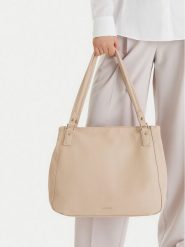 Lasocki Torebka CEO-LSK-L-018-09 Beżowy. Brązowe shopperki damskie Lasocki, bez wzorów, z materiału, bez dodatków. Za 199.99 zł.