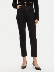 Balmain Jeansy DF1MG007DB67 Czarny Slim Fit. Czarne jeansy damskie Balmain, bez wzorów, z bawełny. Za 2,519.00 zł.