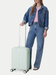 Reebok Walizka kabinowa CEO-RBK-WAL-027-S Niebieski. Niebieskie walizki damskie Reebok, bez wzorów, z tworzywa sztucznego. Za 279.99 zł.