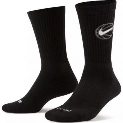 Skarpety męskie nike crew everyday basketball 3 pair black. Czarne skarpety męskie Nike, bez wzorów. Za 64.00 zł.