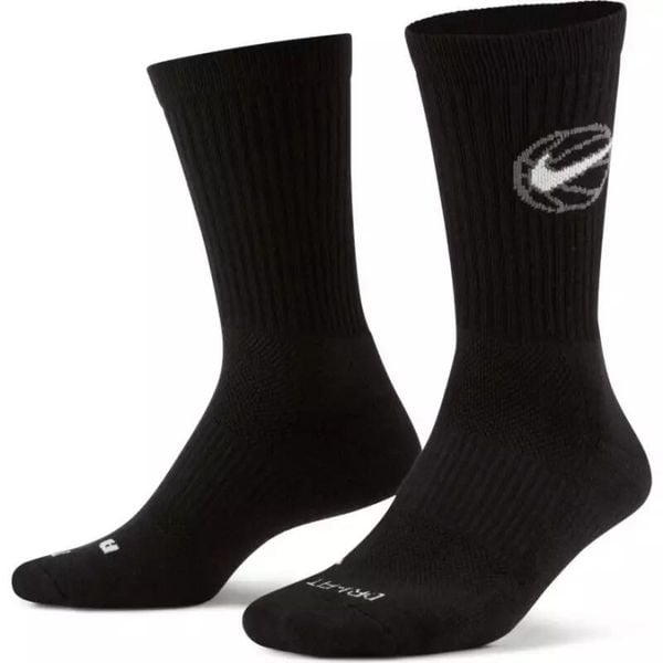 Skarpety męskie nike crew everyday basketball 3 pair black. Czarne skarpety męskie Nike, bez wzorów. Za 64.00 zł.