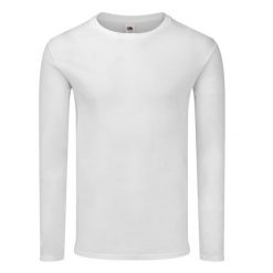 Koszulka Z Długim Rękawem Unisex Adult Iconic 140. Białe bluzki damskie fruit of the loom, l, bez wzorów, sportowe, bez kołnierzyka, bez ramiączek. Za 48.99 zł.