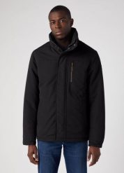WRANGLER MĘSKA KURTKA ZIMOWA BODYGUARD JACKET BLACK 112341092 W40B011936. Czarne kurtki męskie Wrangler, na zimę, m, bez wzorów, bez kaptura. Za 419.99 zł.